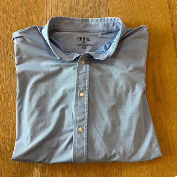 Rhône Grey Button-Down Dress Shirt Men’s XL - Picture 2 of 5
